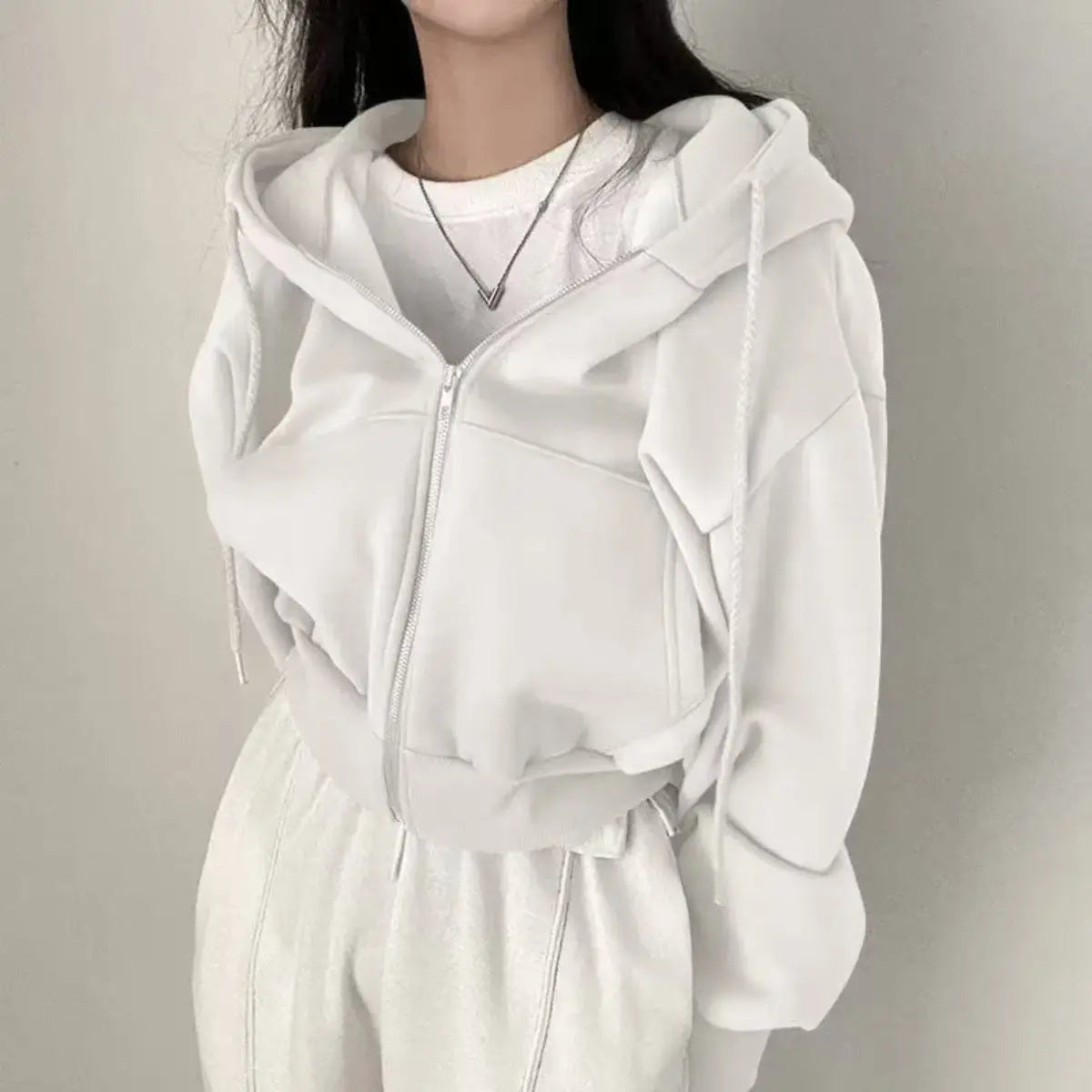 Sudadera con cremallera para mujer – Moda urbana informal
