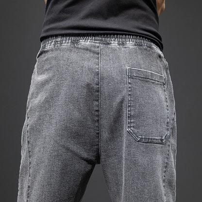 Pantalon de jogging en denim extensible pour homme