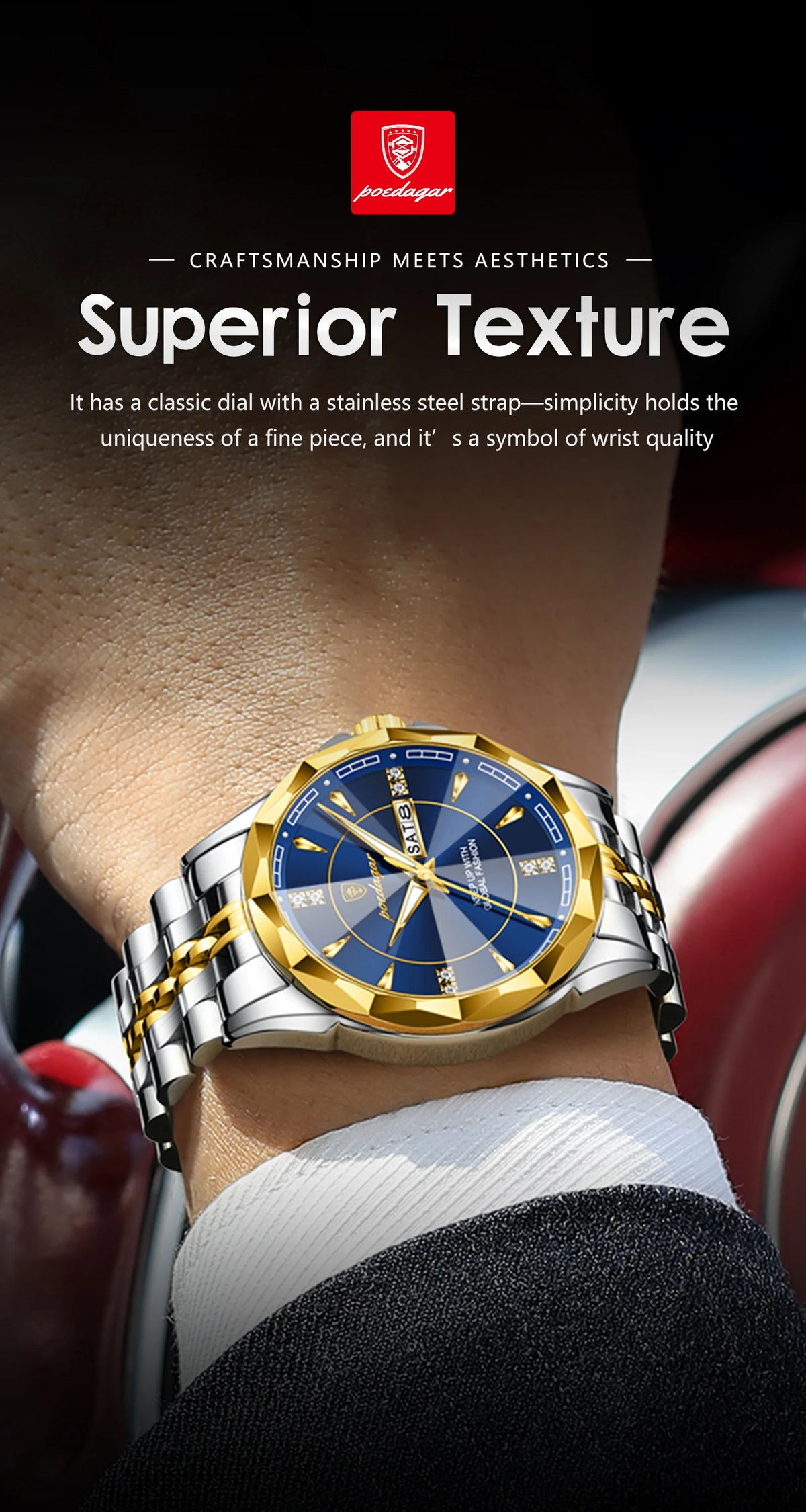 Reloj de cuarzo POEDAGAR 674