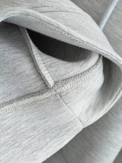 Veste zippée à capuche pour femme – Manteau décontracté ample avec poches