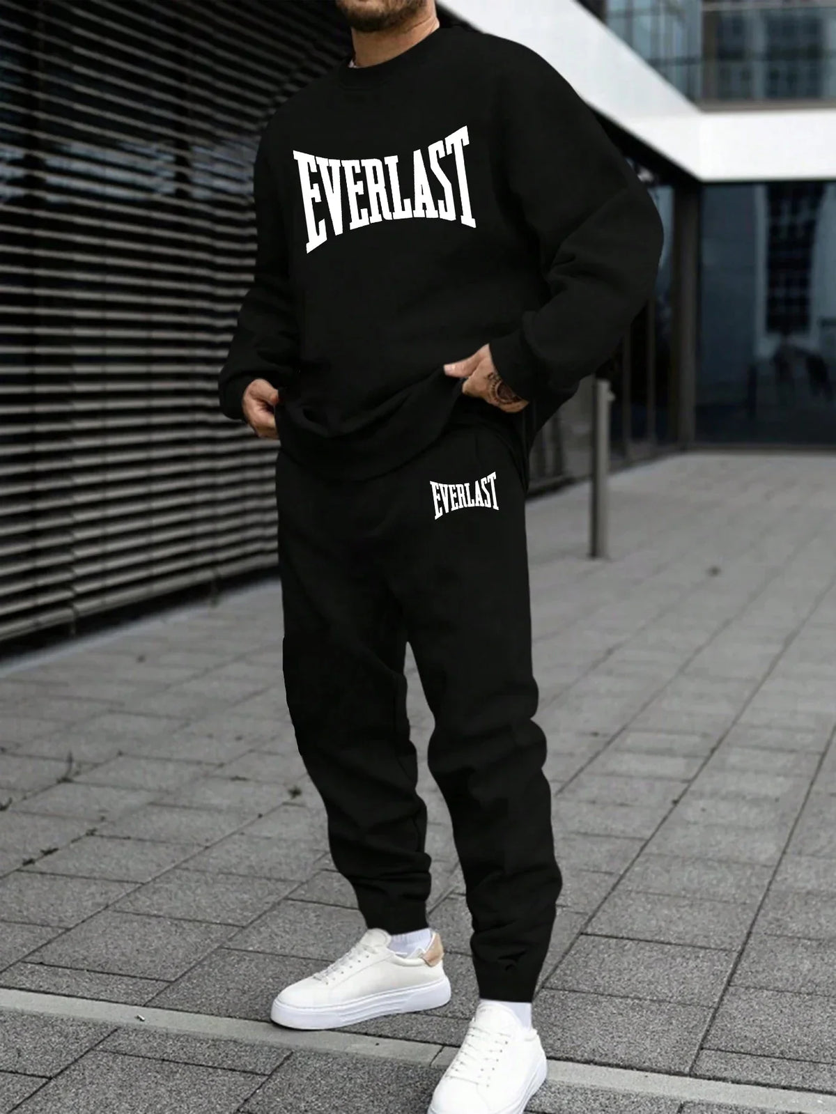 Men's Printed Fleece Tracksuit