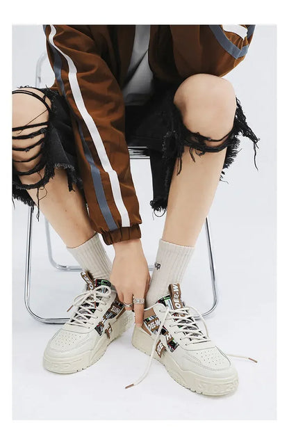 Casual Lace-Up Sneakers