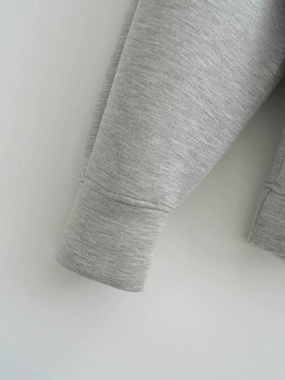 Veste zippée à capuche pour femme – Manteau décontracté ample avec poches