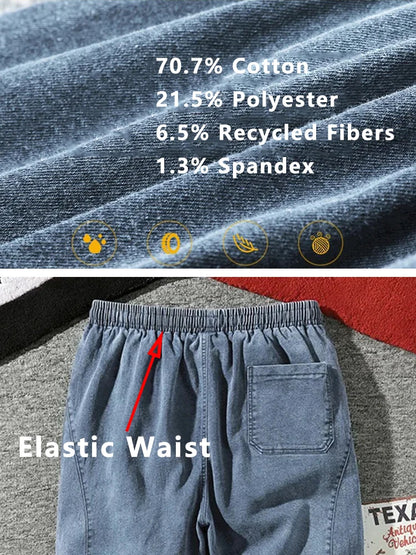Pantalon de jogging en denim extensible pour homme