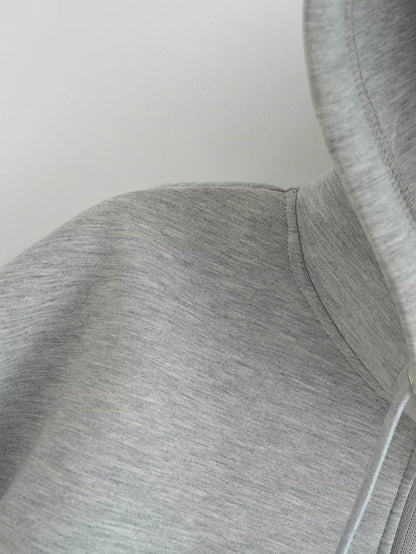 Veste zippée à capuche pour femme – Manteau décontracté ample avec poches